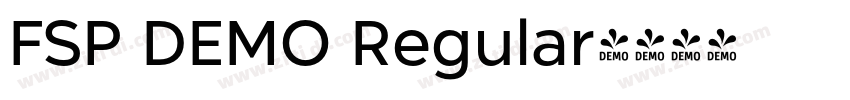 FSP DEMO Regular字体转换